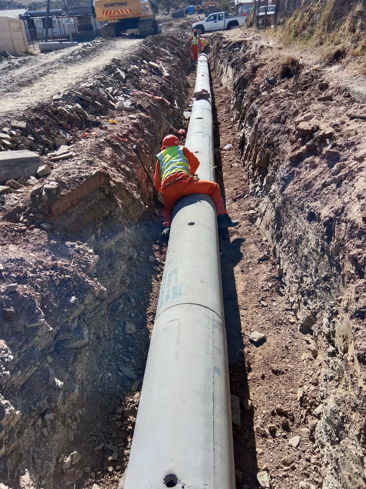 Pipeline civil works