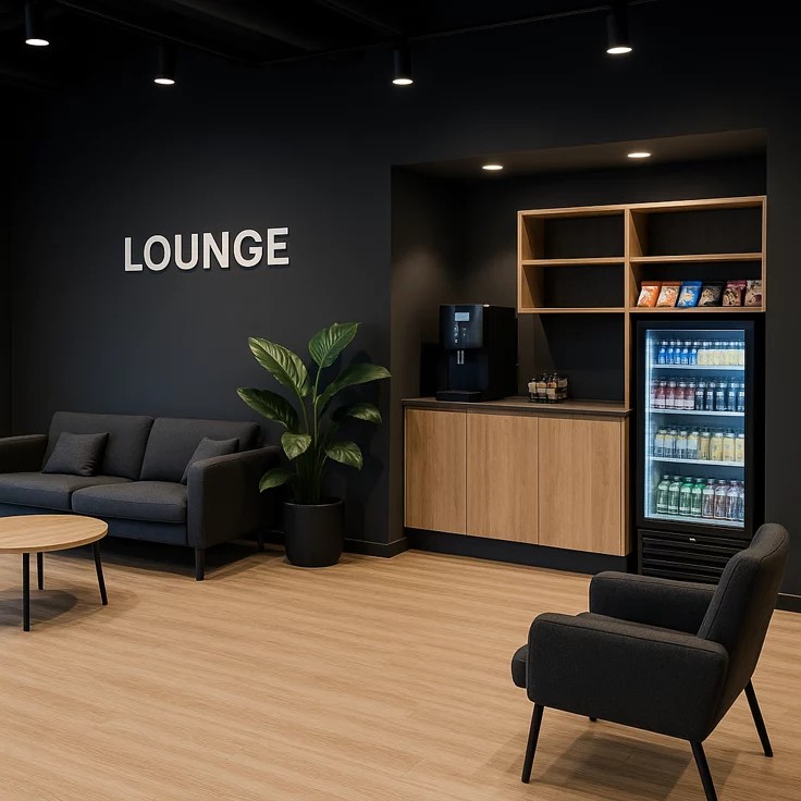 Office fit-out lounge breakroom Sandton